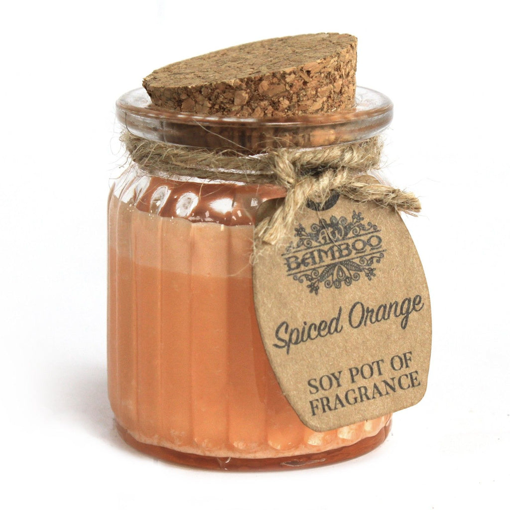 Bougie en pot à la cire de soja - Orange épicée