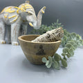 Bol en bois pour offrandes et rituels - Bouddha - 11 x 7 cm