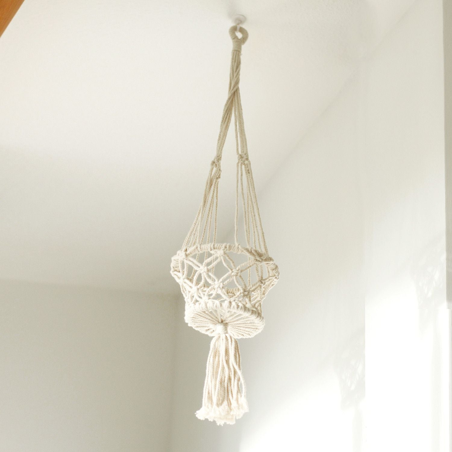 Jardinière en macramé - Petite