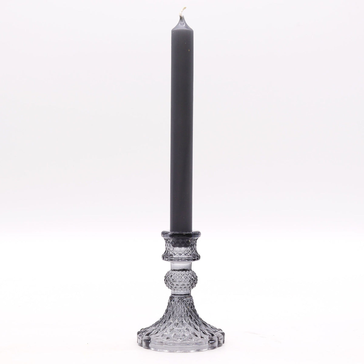 Bougeoir de table vintage - Gris nuit