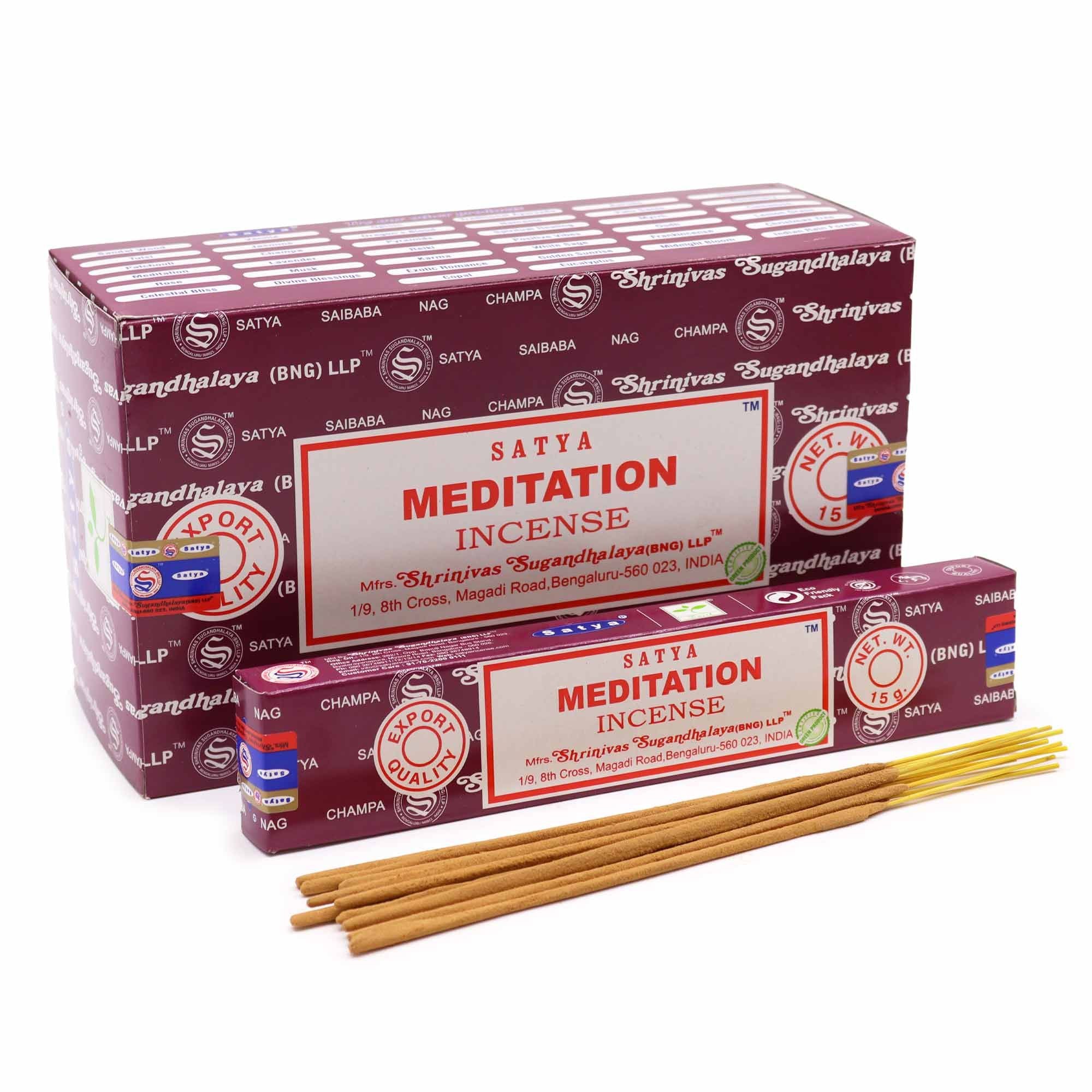 Bâtonnets d'encens Satya 15 g - Méditation