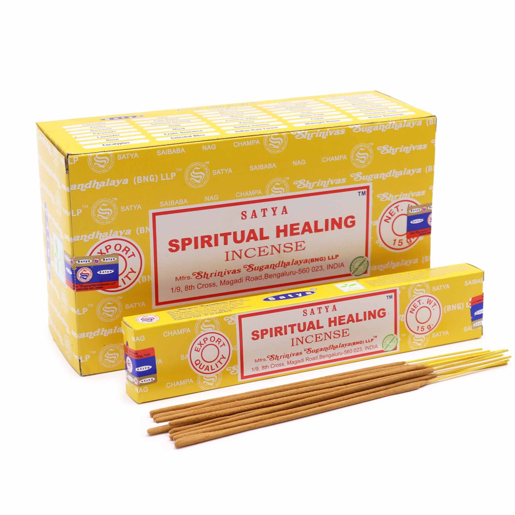 Bâtonnets d'encens Satya 15 g - Guérison spirituelle