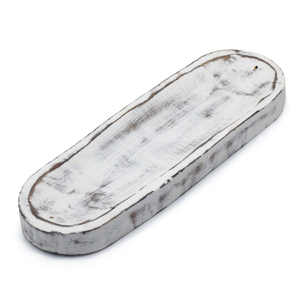 Grand porte-encens 30 x 10 cm - Blanchi classique