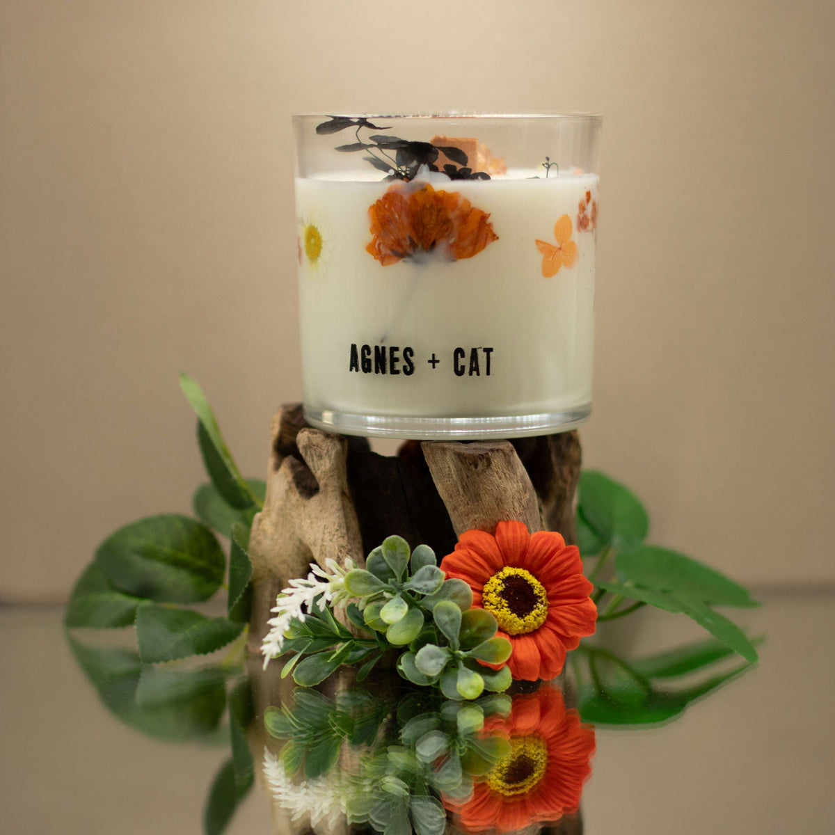 Bougie botanique en cire de soja – Moka du Lakeland – Agnes + Cat