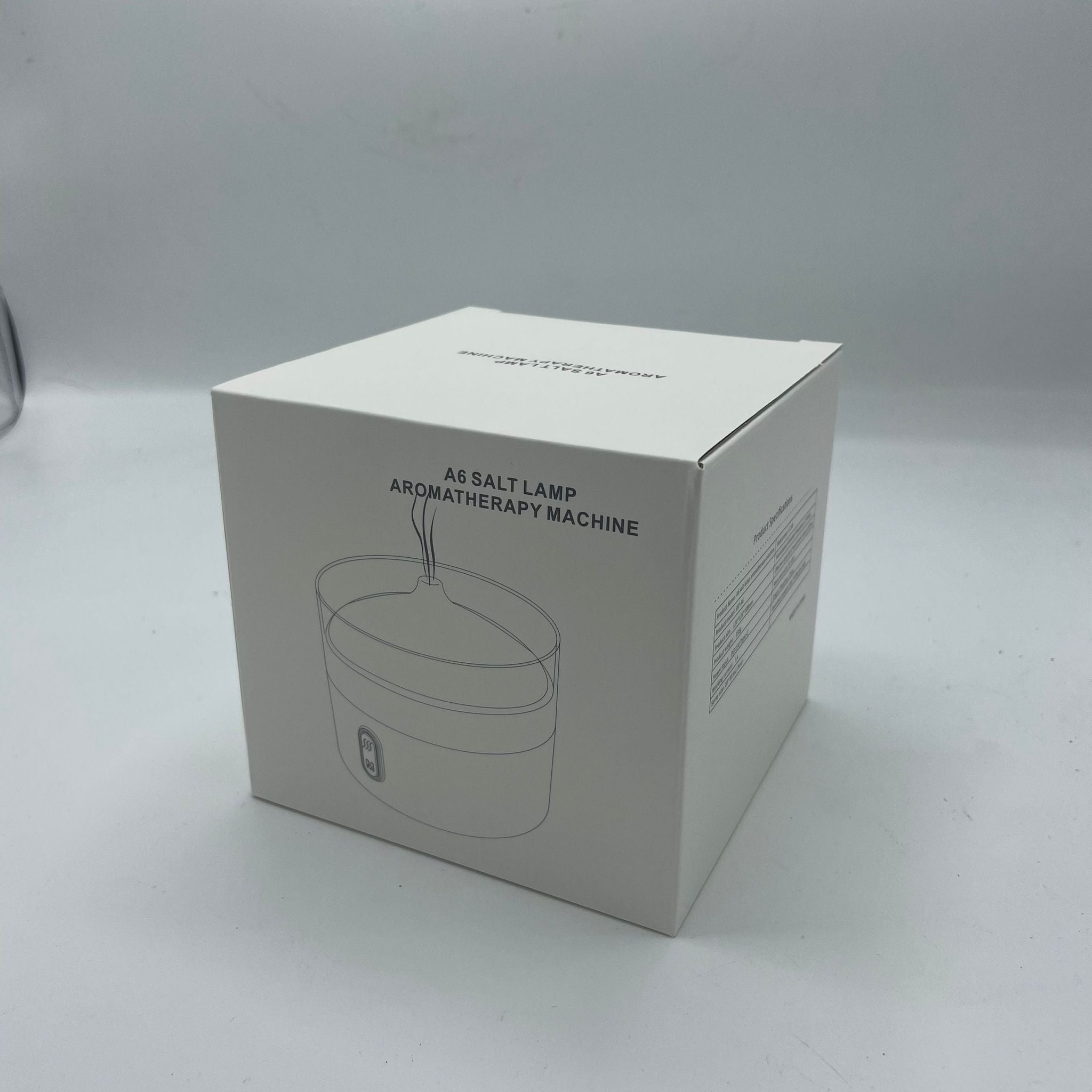 Diffuseur d'arômes au sel de l'Himalaya - Veilleuse - USB-C - Effet flamme (Sel inclus)