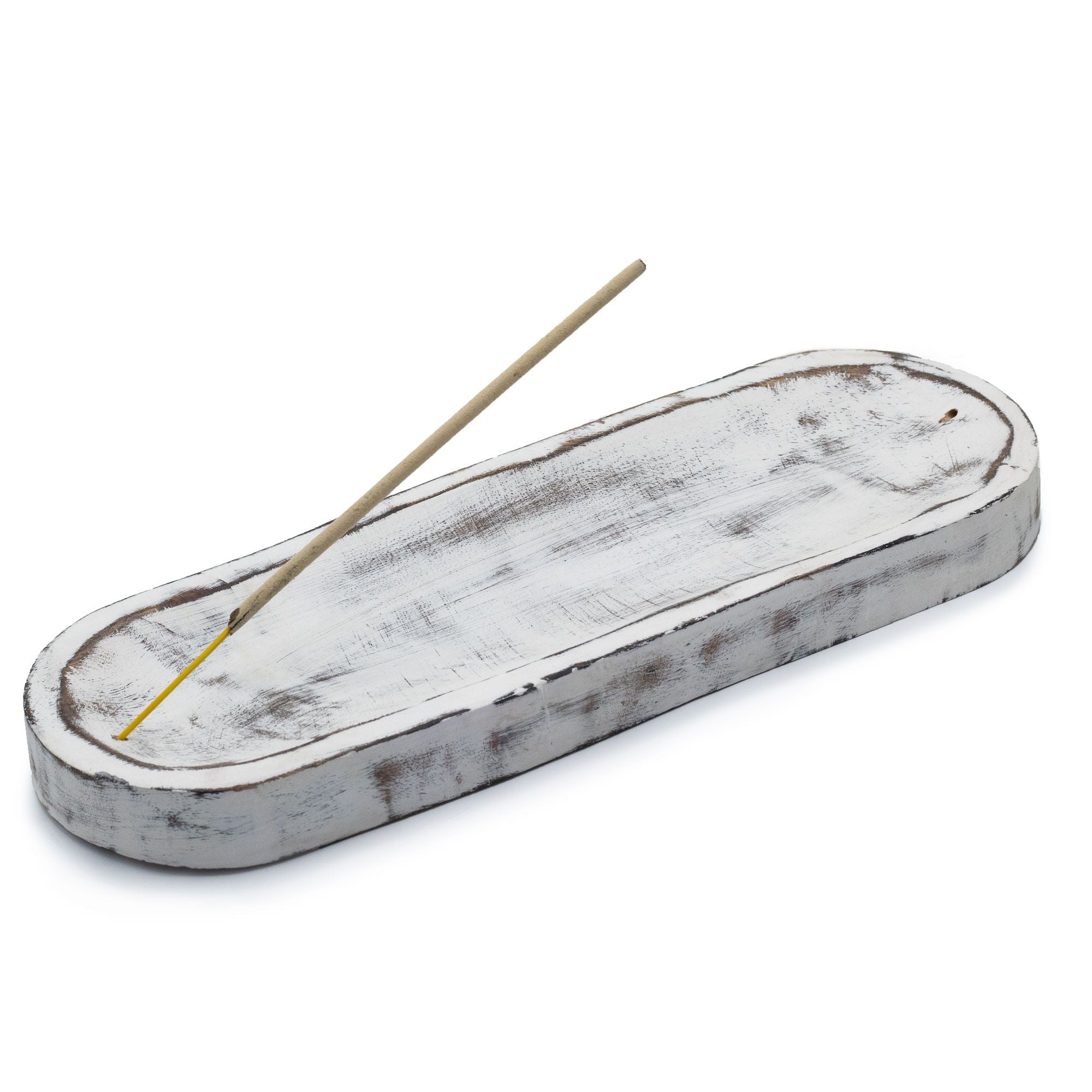 Grand porte-encens 30 x 10 cm - Blanchi classique