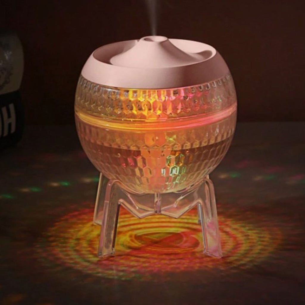 Diffuseur transparent Mondo Planet - USB - Changement de couleur (lumière vers le bas)
