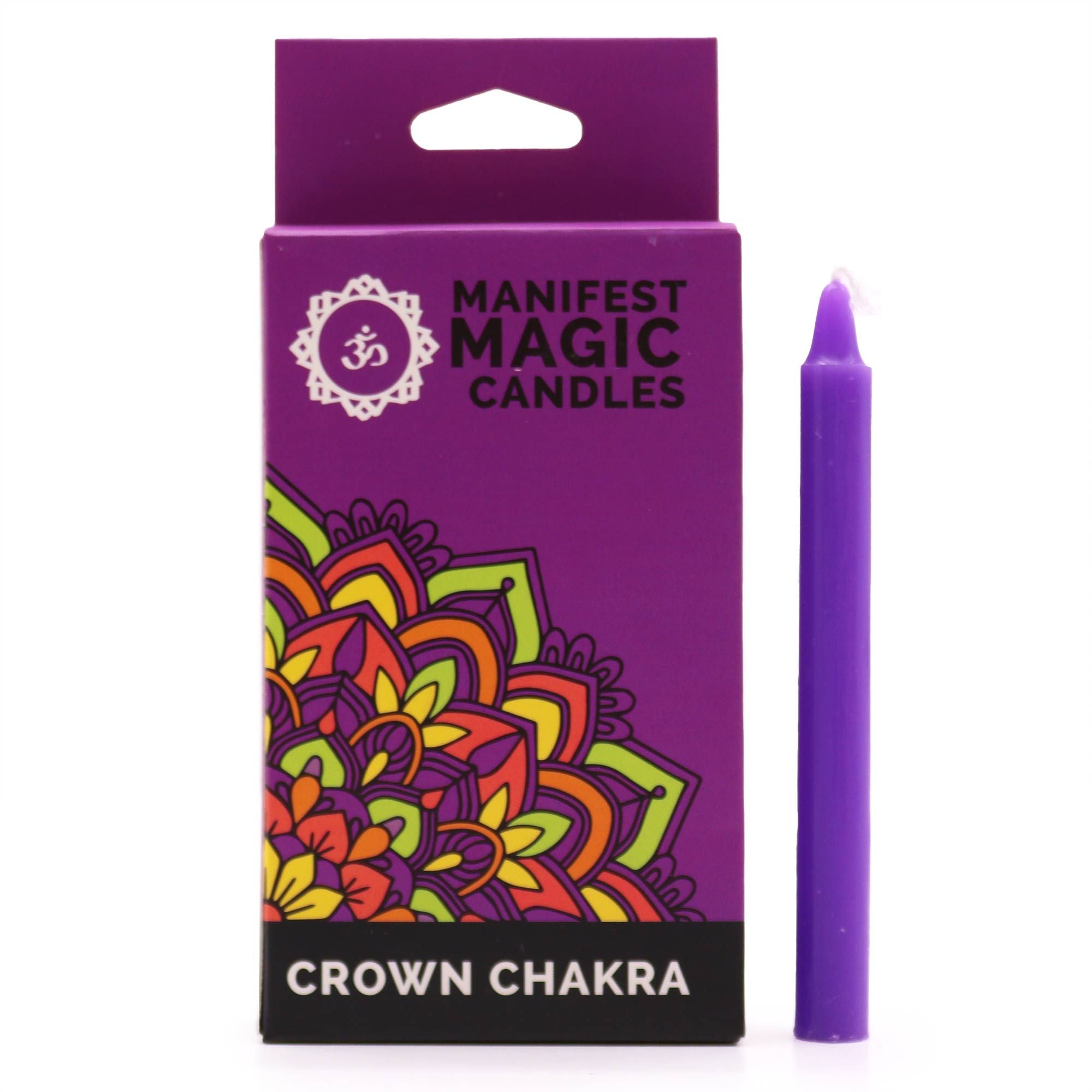 Bougies Manifest Magic (paquet de 12) - Violet - Chakra Couronne