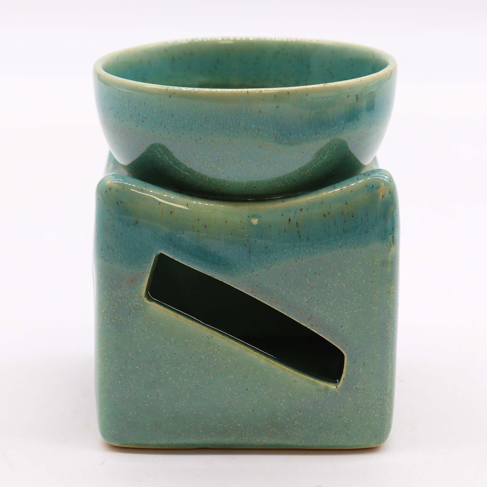 Grand brûleur d'huile porte-bonheur en jade