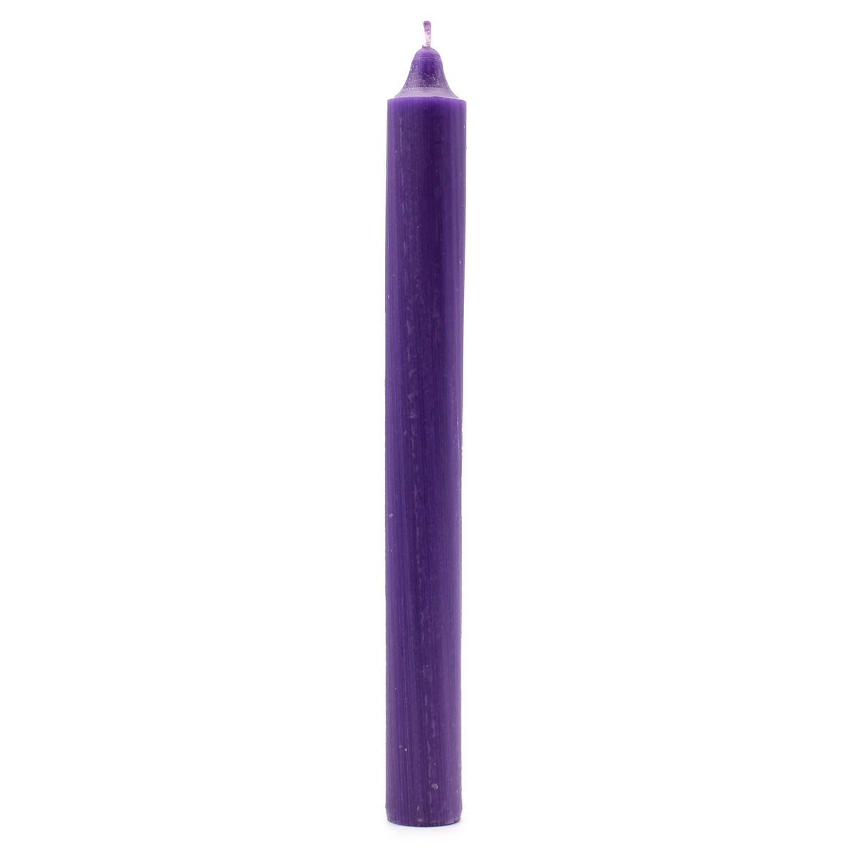 Bougies en vrac de couleur unie - Violet rustique - Lot de 10