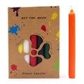 Ensemble de 21 bougies de table unies (7 couleurs assorties)