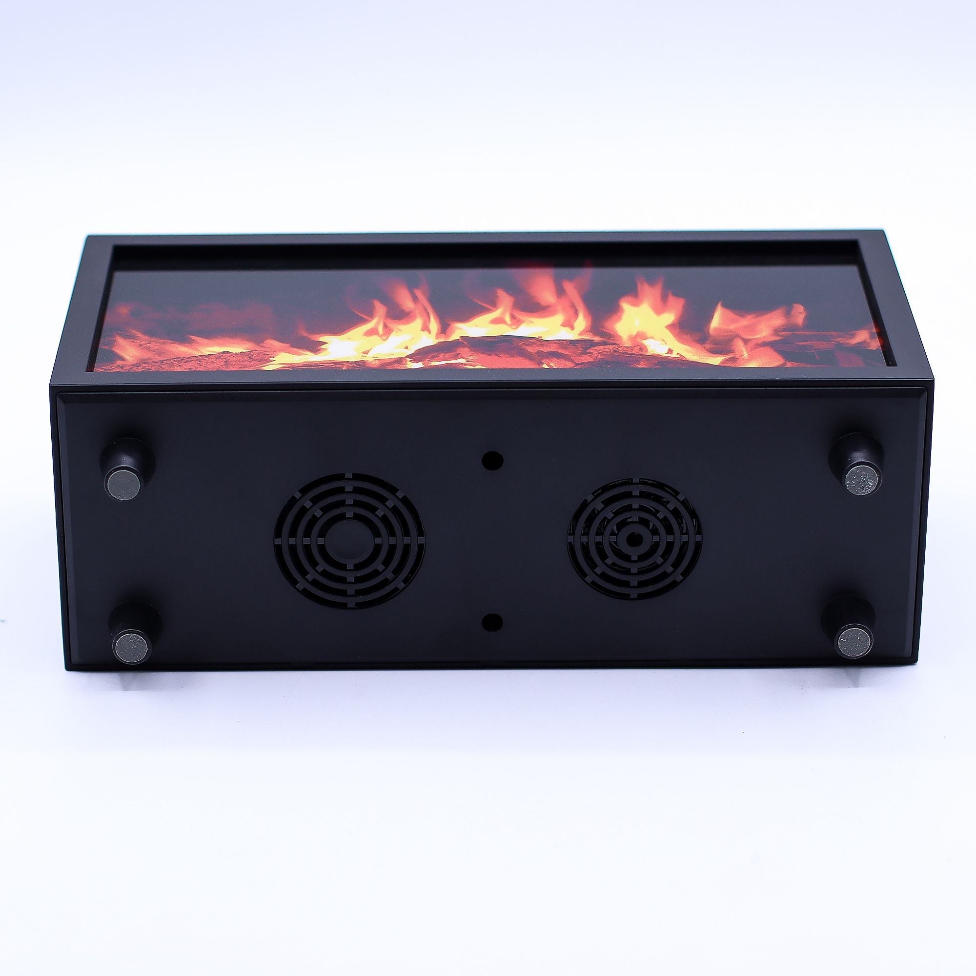Diffuseur d'arômes avec effet flamme et chants d'oiseaux - USB noir - Couleurs changeantes
