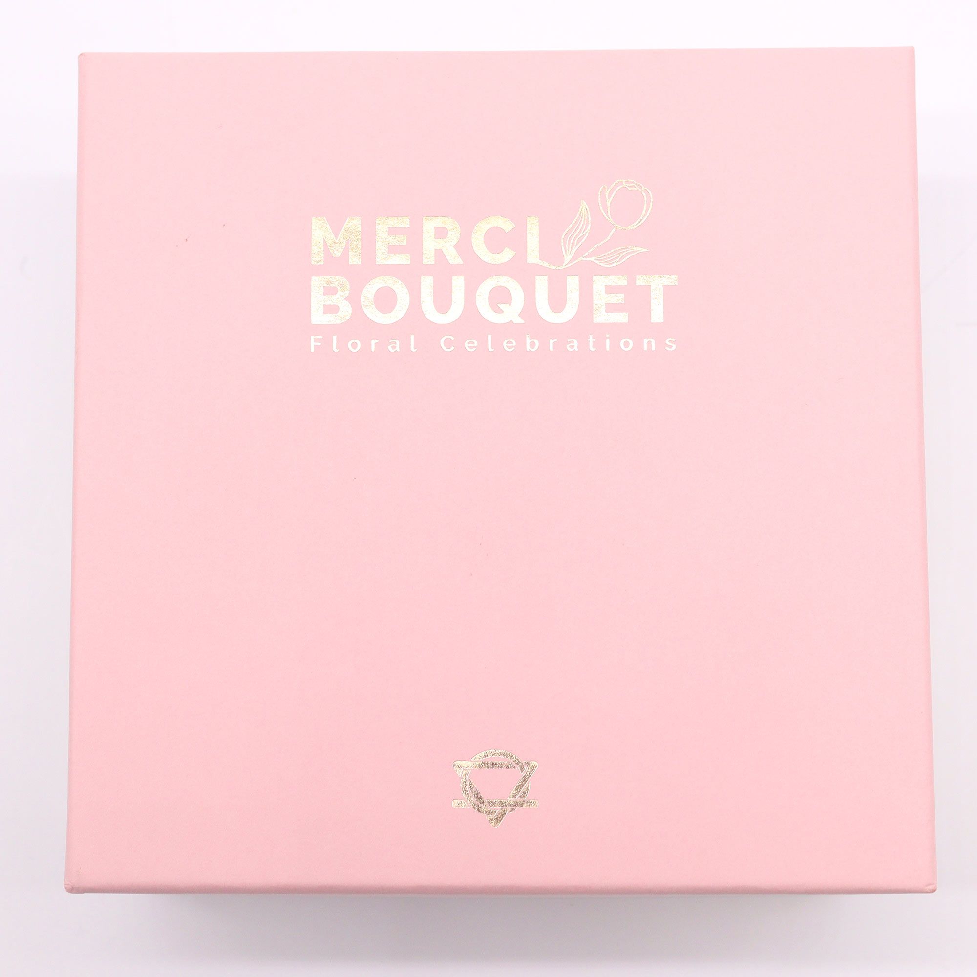 Boîte carrée - Bénédictions pour bébé - Roses
