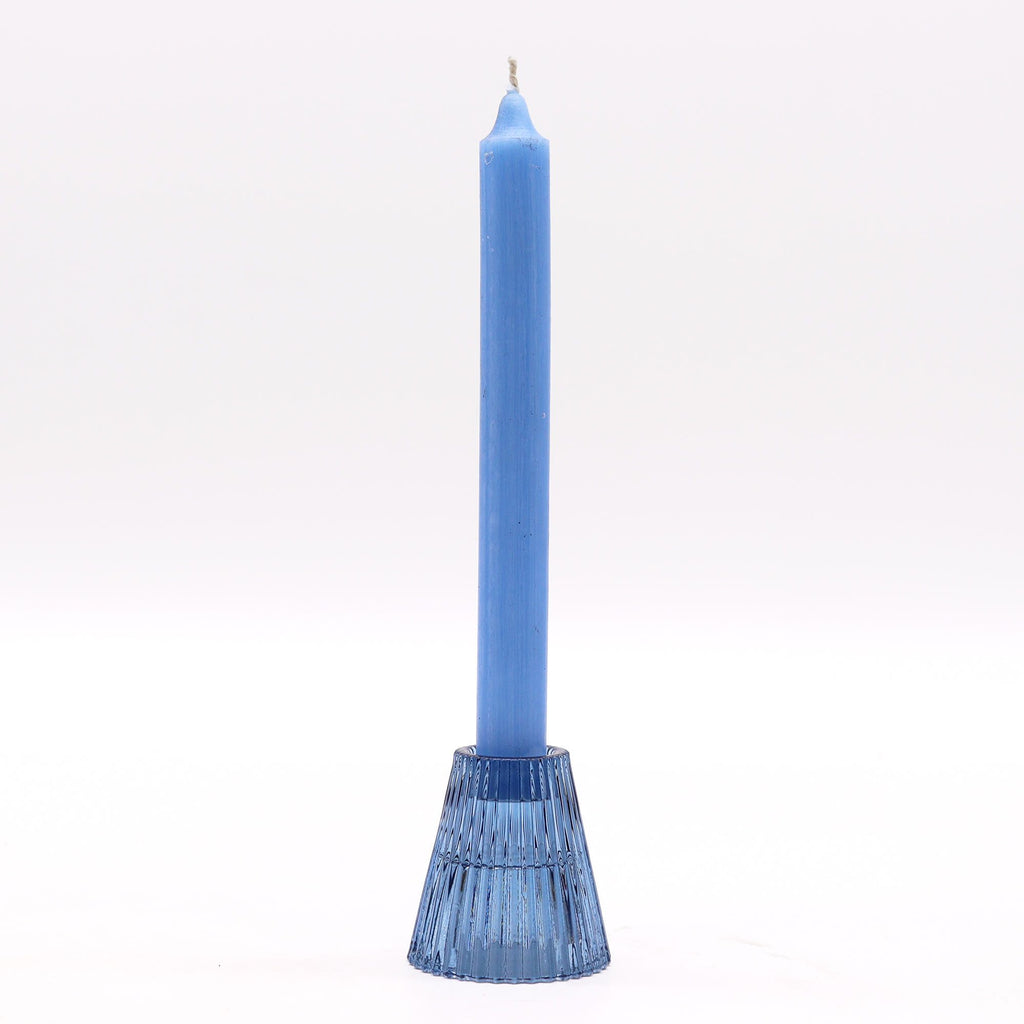Porte-bougie réversible pour table/thé - Bleu royal