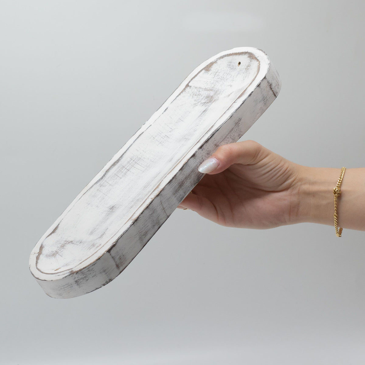 Grand porte-encens 30 x 10 cm - Blanchi classique