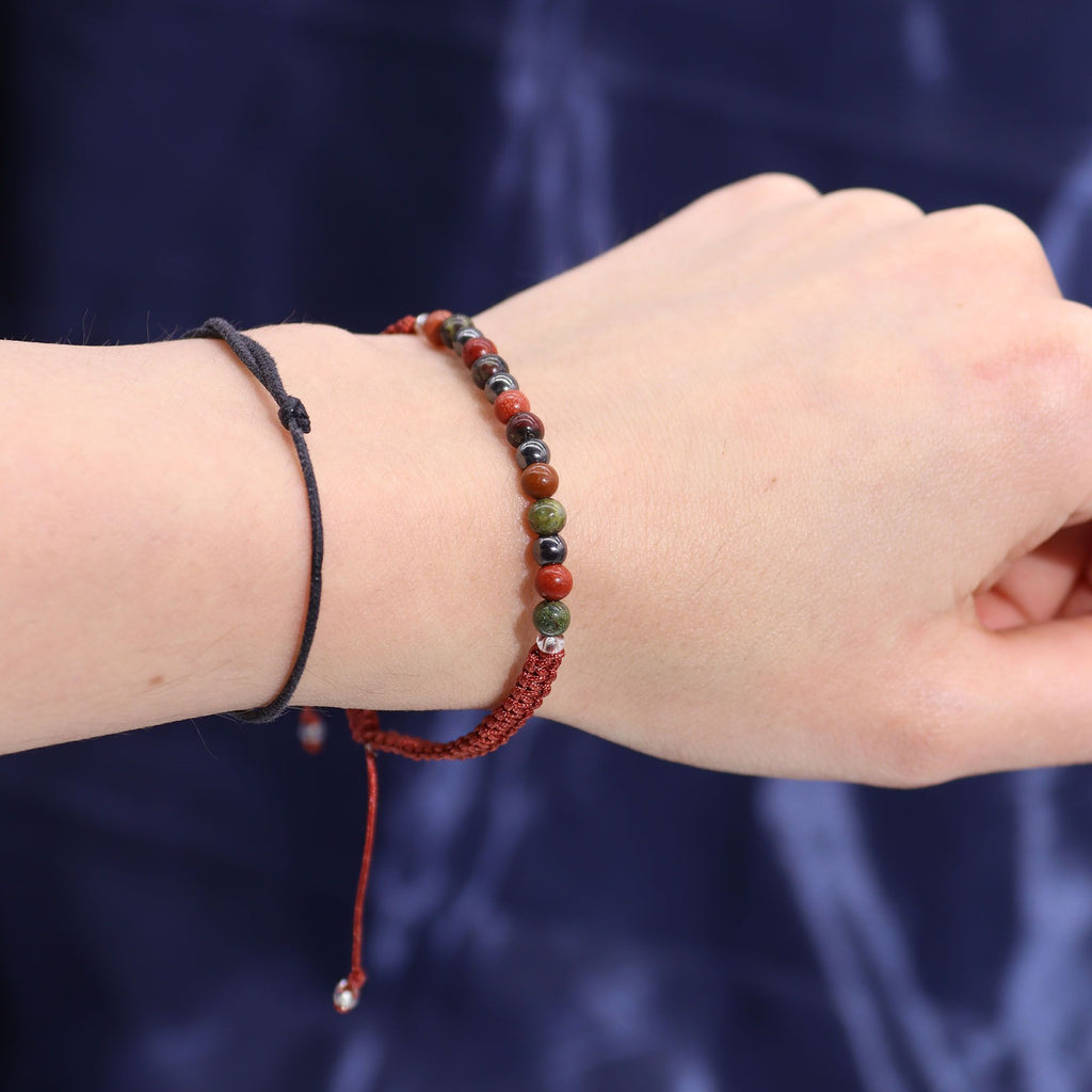 Bougie en cristal du zodiaque avec bracelet en pierre précieuse - Bélier