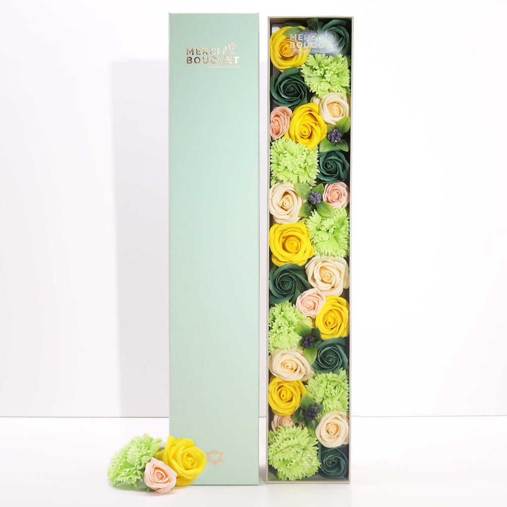 Boîte extra longue - Fêtes de printemps - Jaune et vert