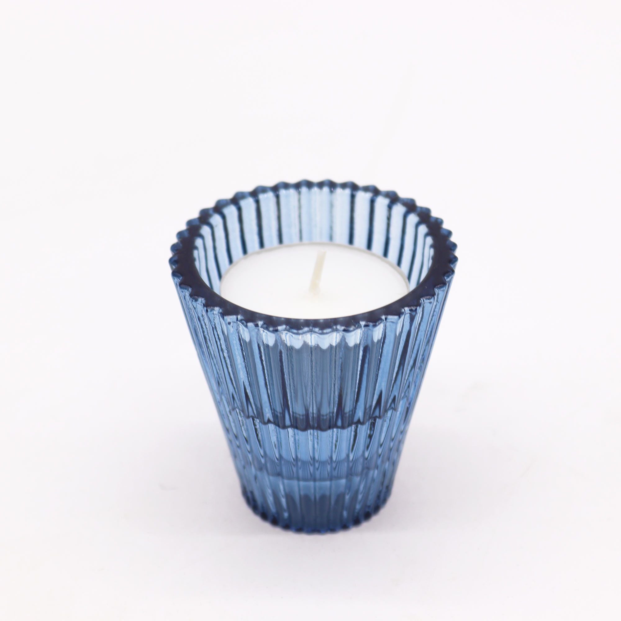 Porte-bougie réversible pour table/thé - Bleu royal