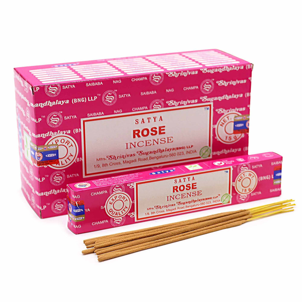 Bâtonnets d'encens Satya 15 g - Rose