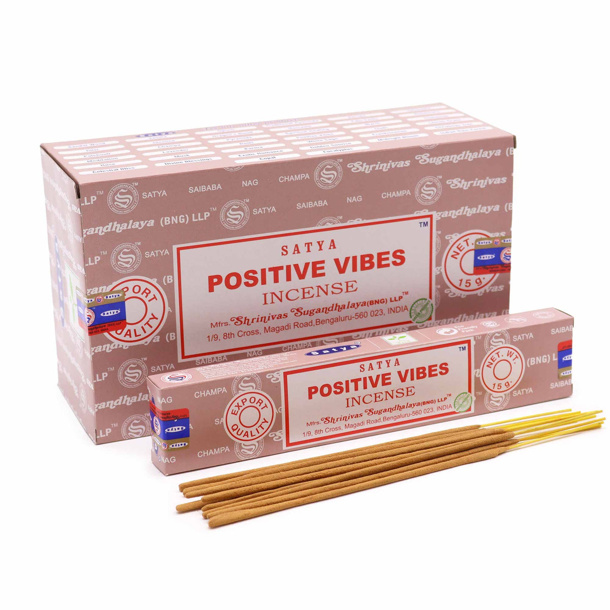 Bâtonnets d'encens Satya 15 g - Ondes positives