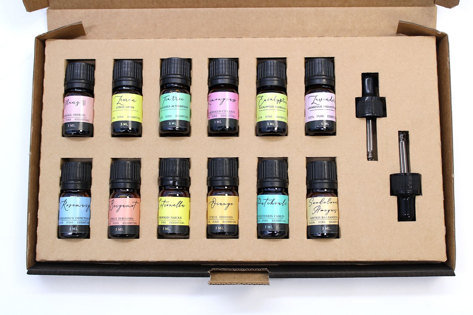 Coffret d'huiles essentielles d'aromathérapie - Les 12 meilleures