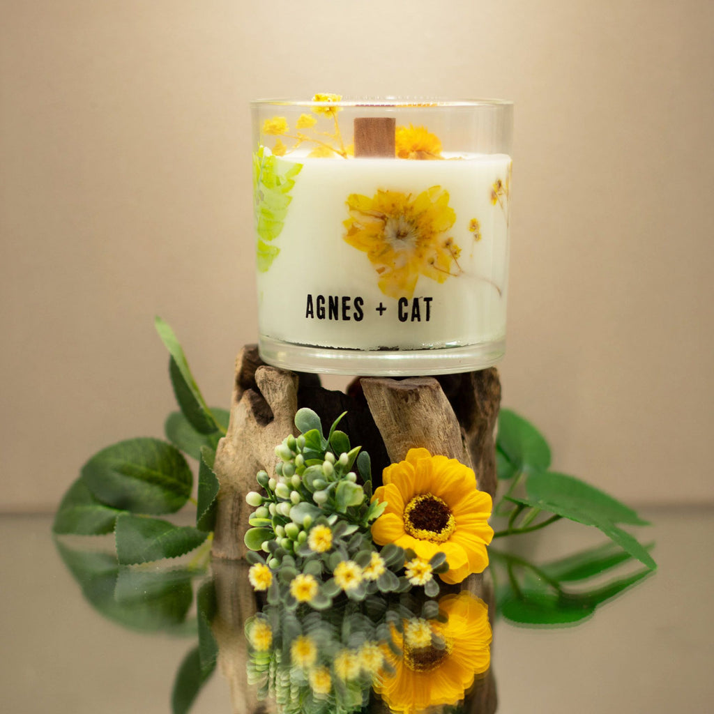 Bougie botanique en cire de soja – Rydal Oudh – Agnes + Cat