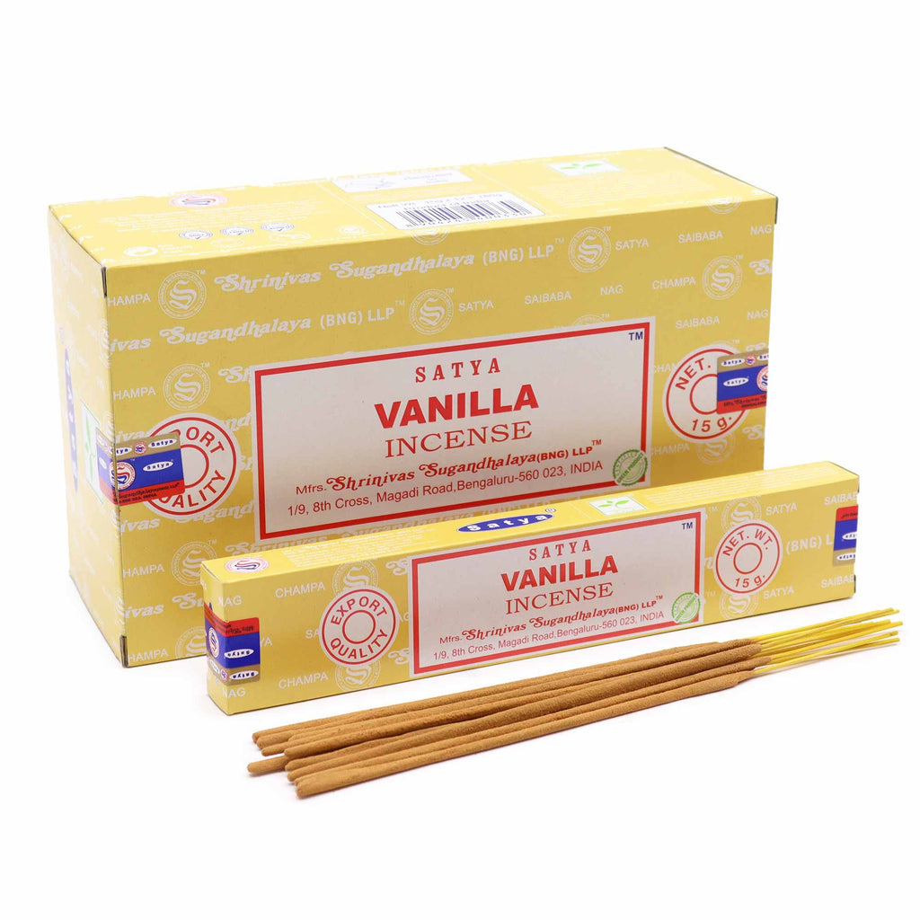 Bâtonnets d'encens Satya 15 g - Vanille