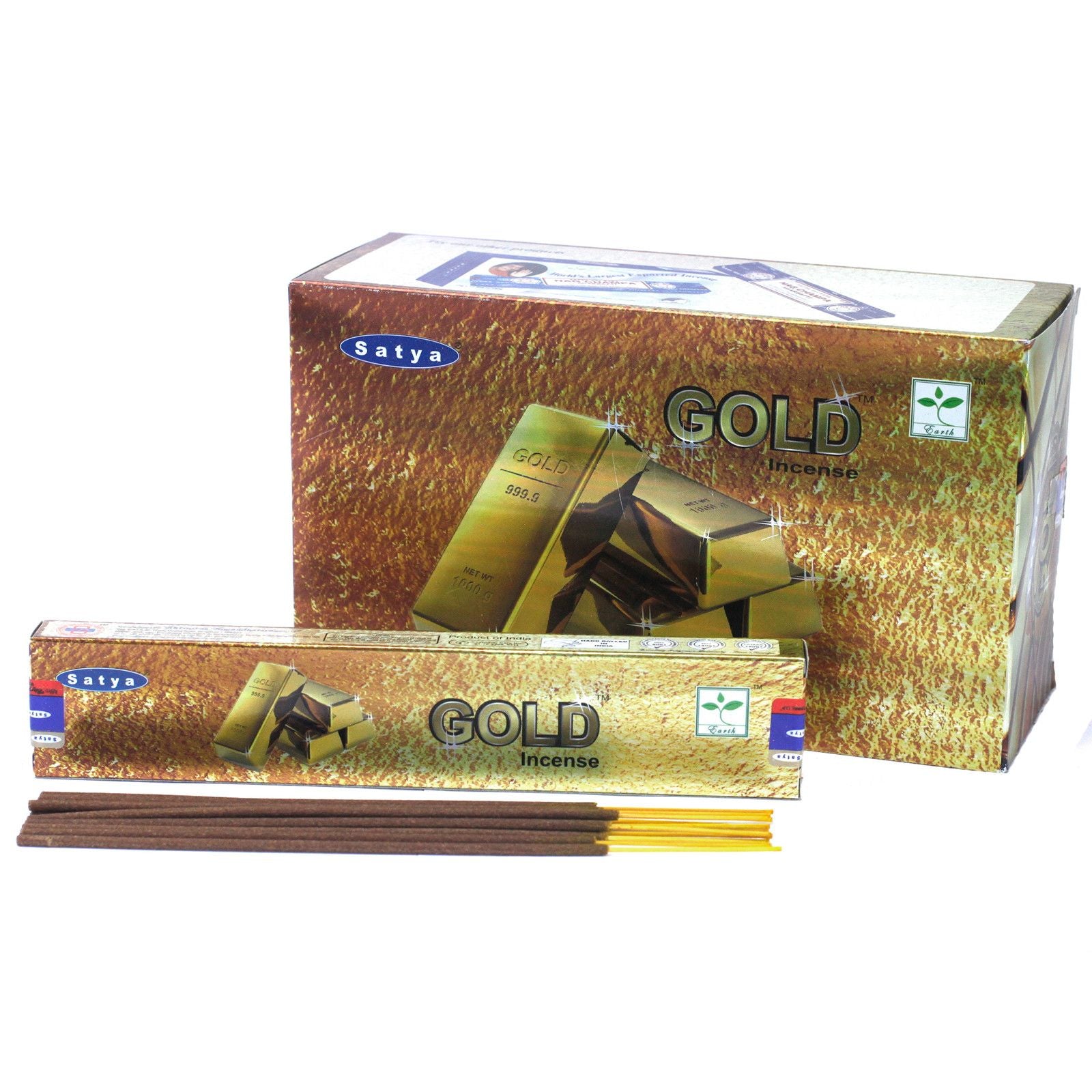 Bâtonnets d'encens Satya 15 g - Or