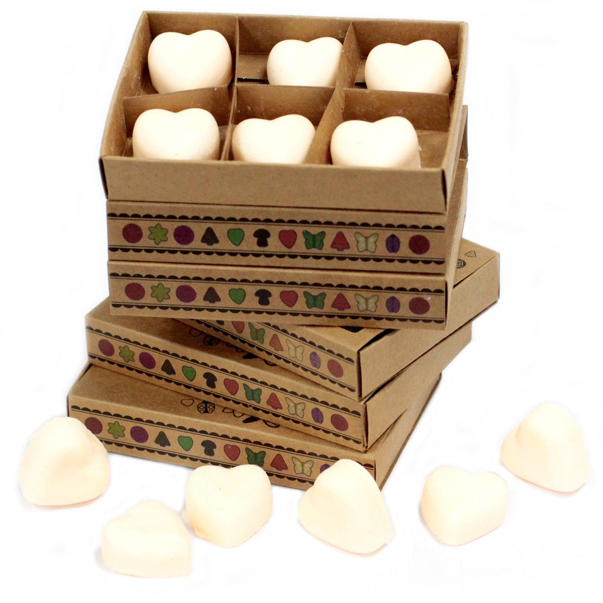 Boîte de 6 cire de soja - Cannelle et orange