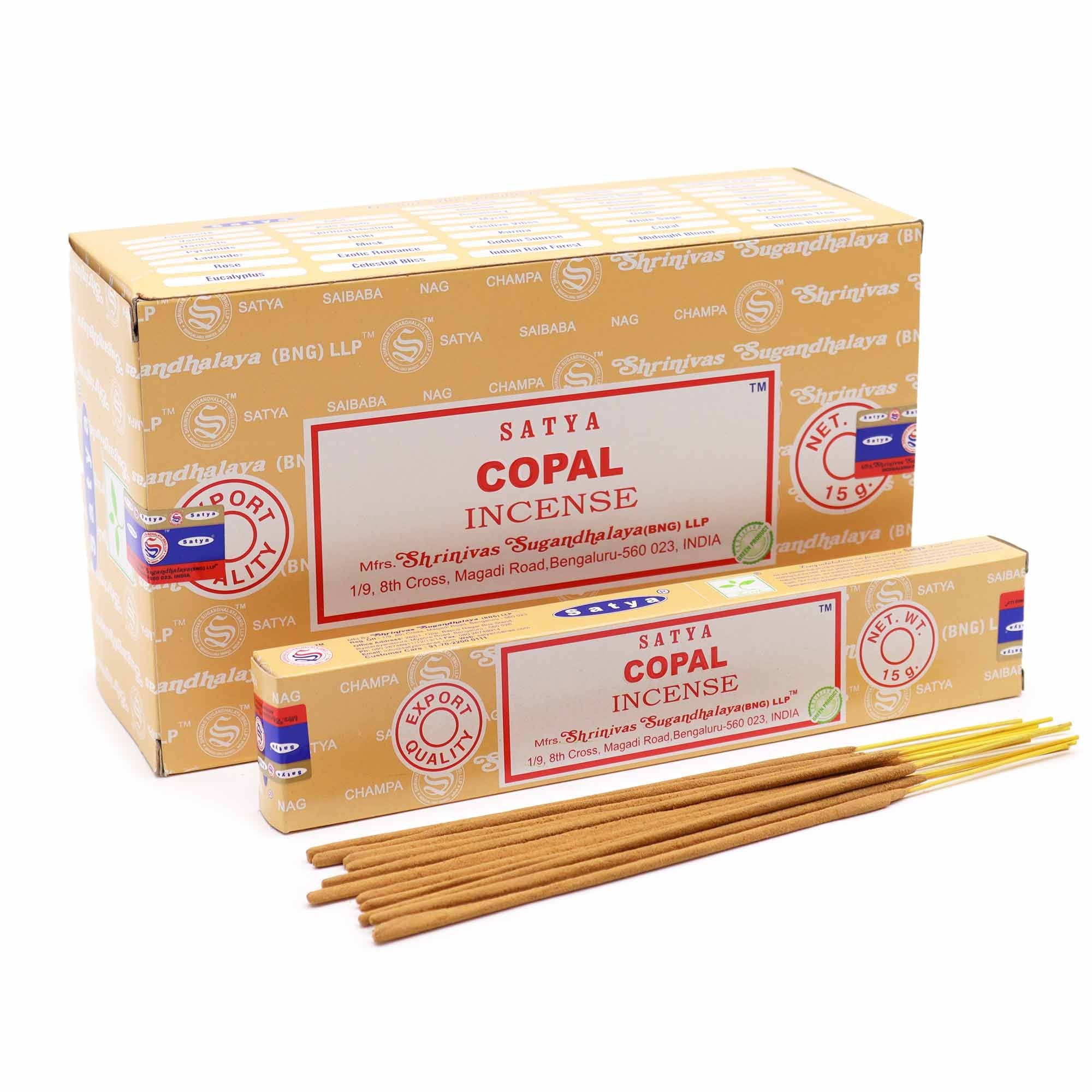 Bâtonnets d'encens Satya 15 g - Copal