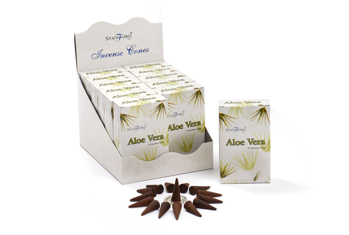 Cônes d'encens à l'aloe vera