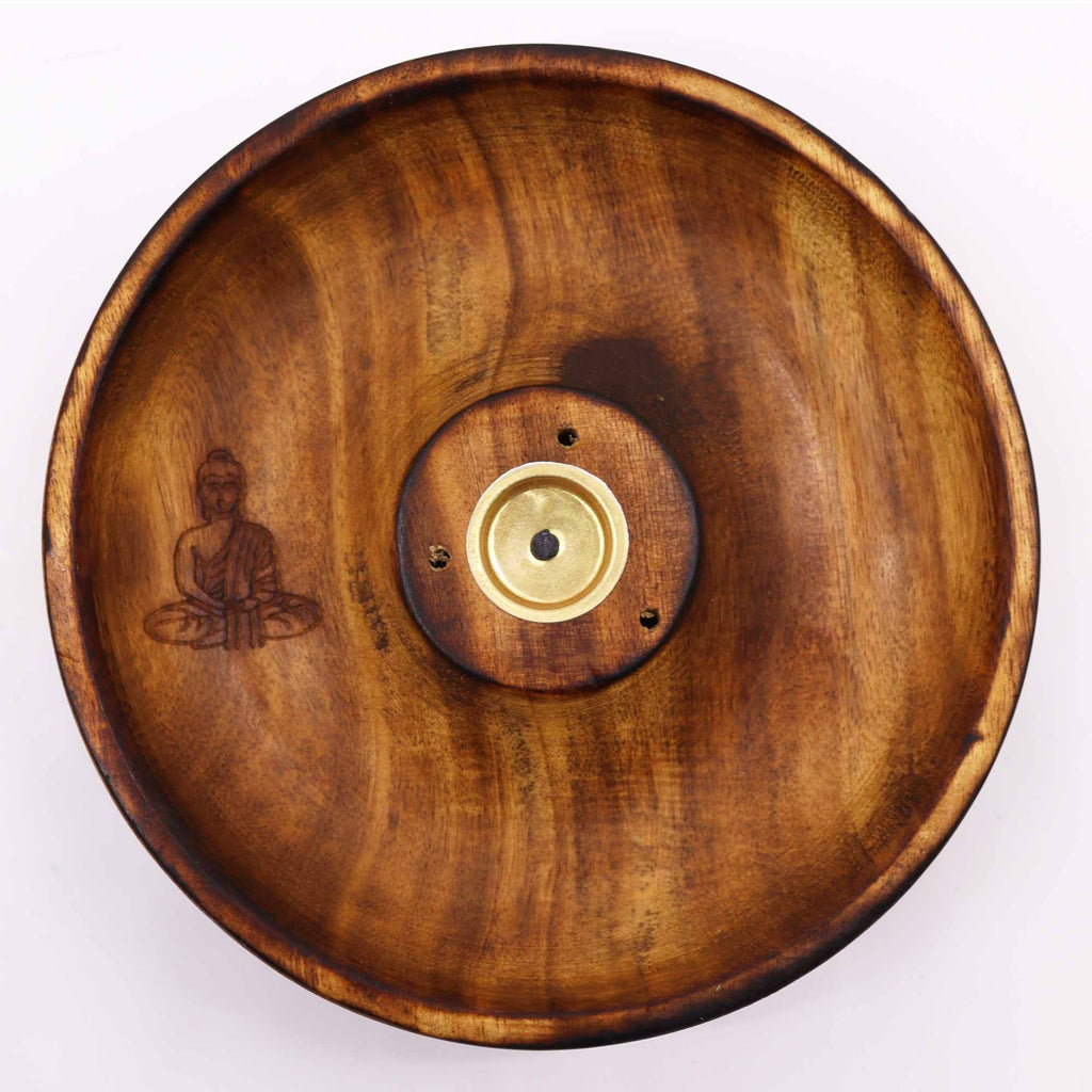 Disque porte-encens pour cônes et bâtonnets - Bouddha