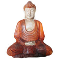 Statue de Bouddha sculptée à la main - 30 cm Mains en bas