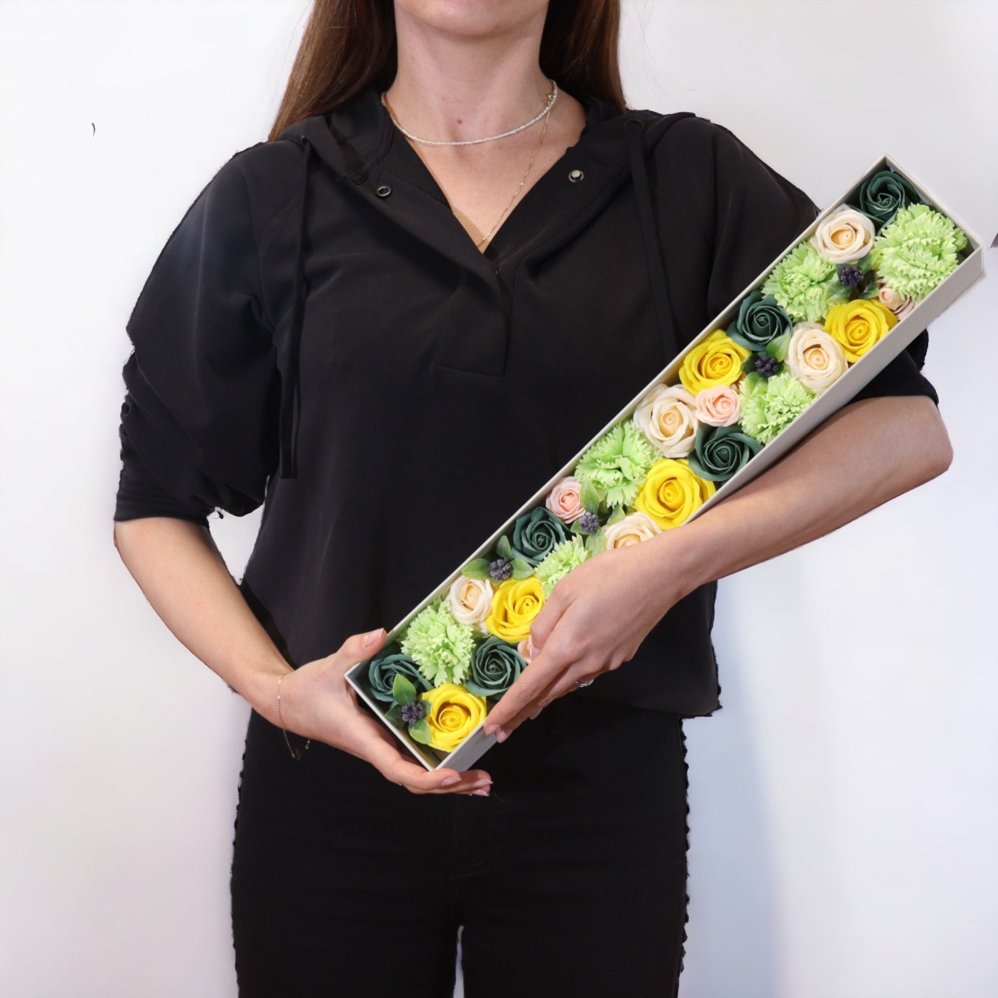 Boîte extra longue - Fêtes de printemps - Jaune et vert