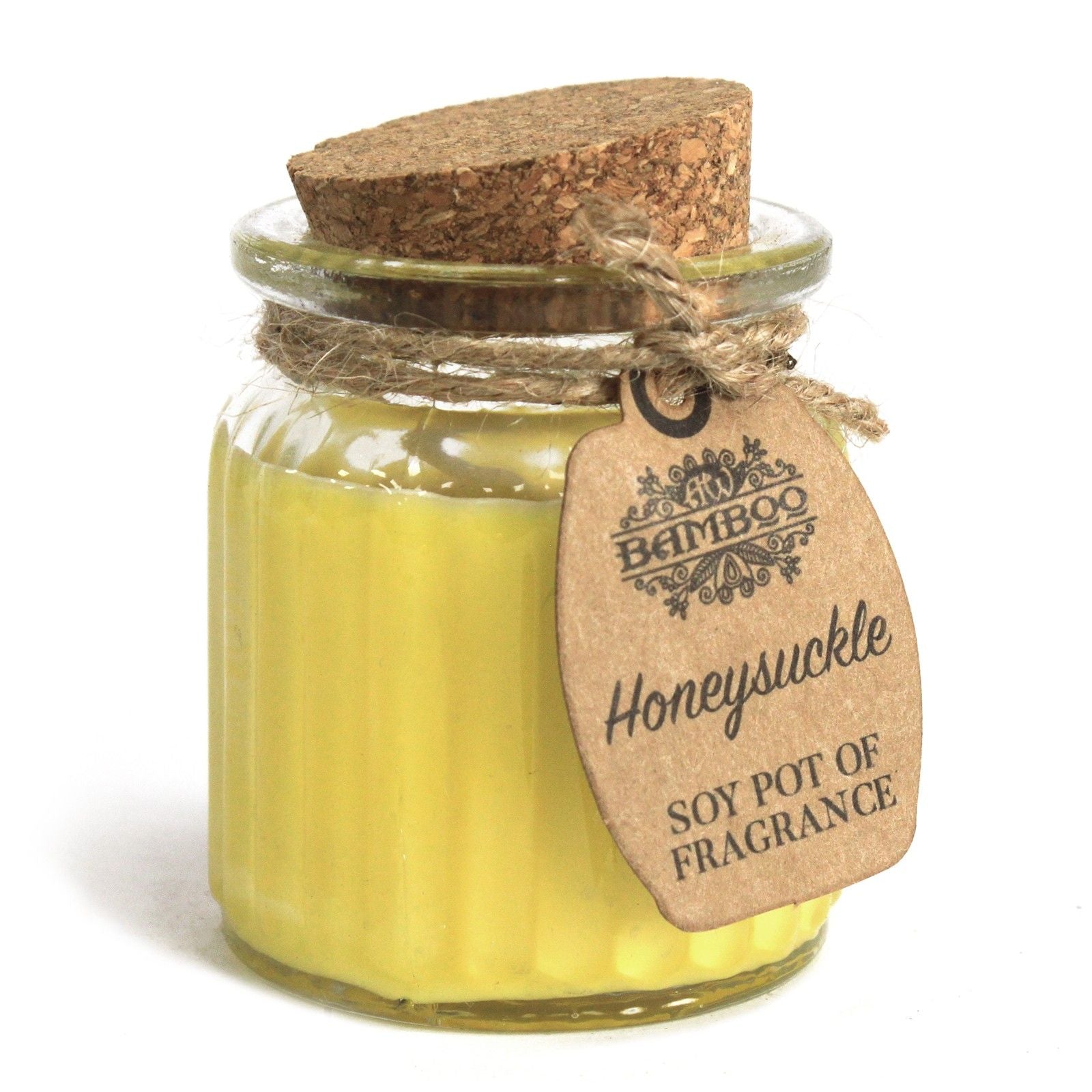 Bougie en pot à la cire de soja - Chèvrefeuille
