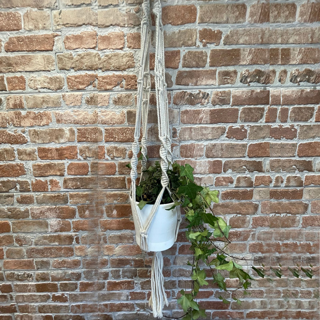 Jardinière en macramé - Grande - Extra longue