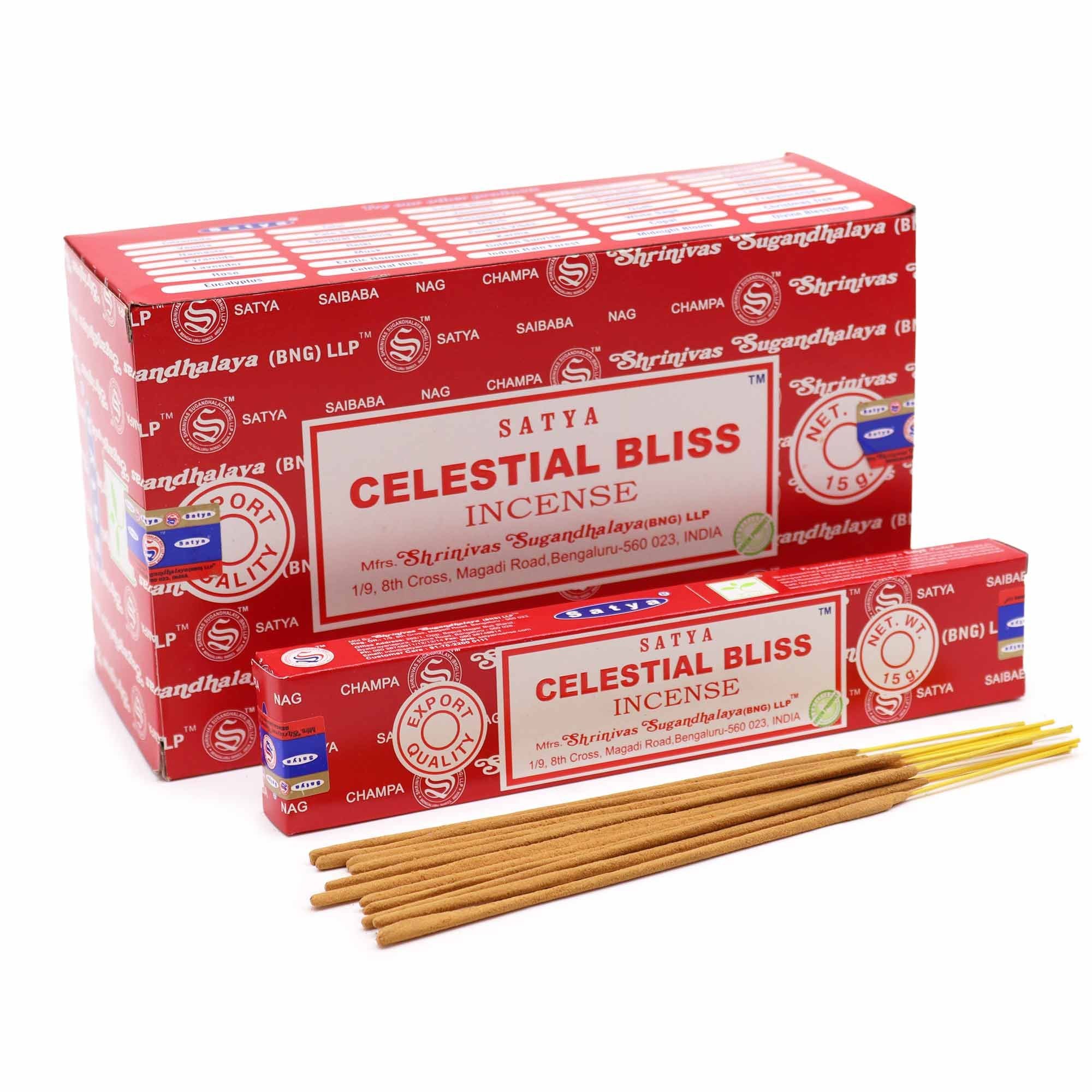 Bâtonnets d'encens Satya 15g - Bélicité Céleste