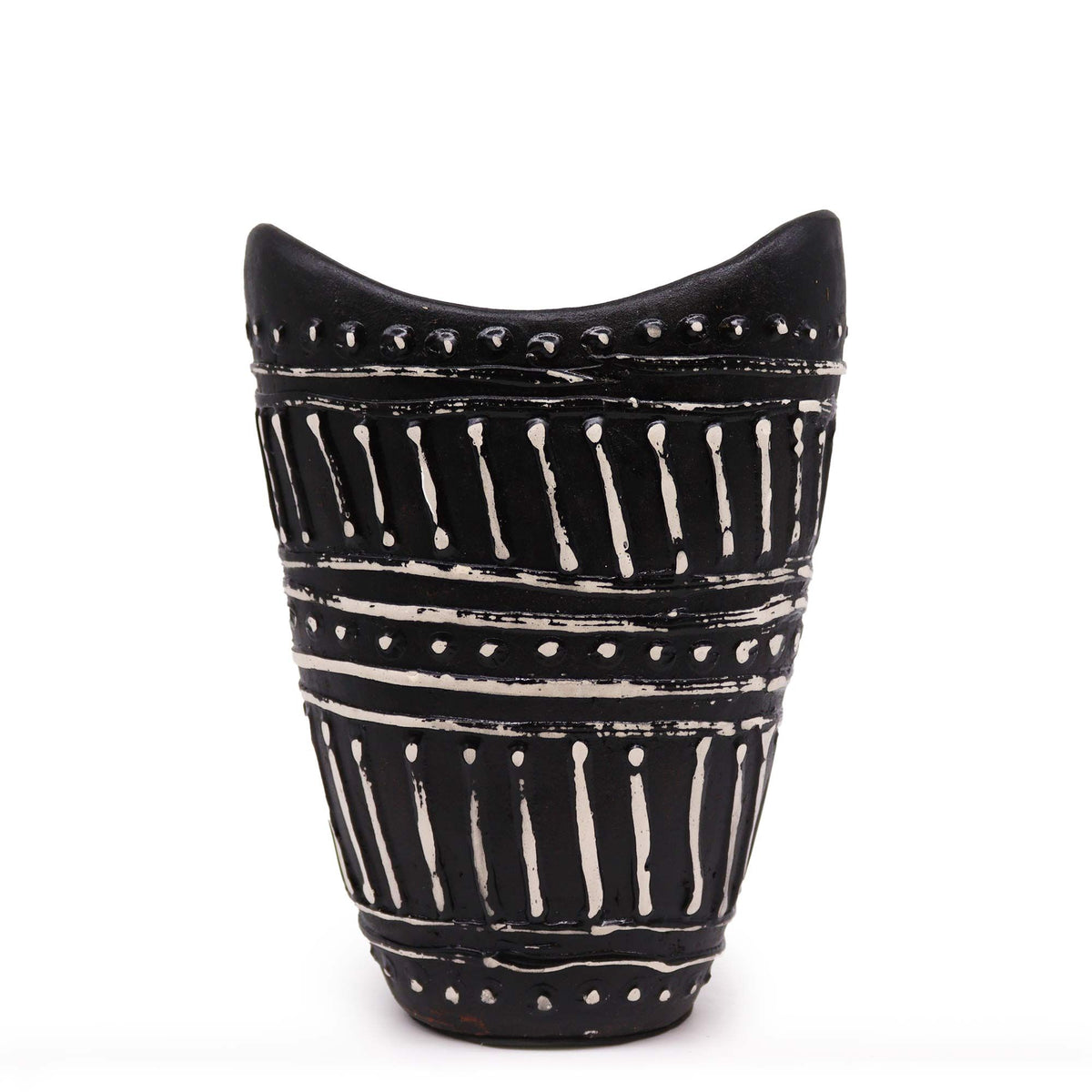 Vase en forme de spirale - Chocolat