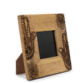 Petit cadre en bois de manguier (pour 10x10cm) 20x20x2cm - Hamsa noir