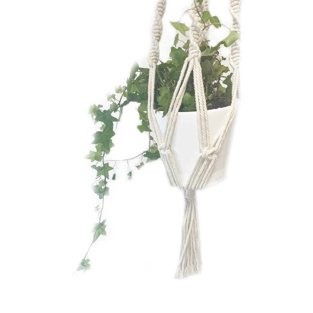 Jardinière en macramé - Grande - Extra longue