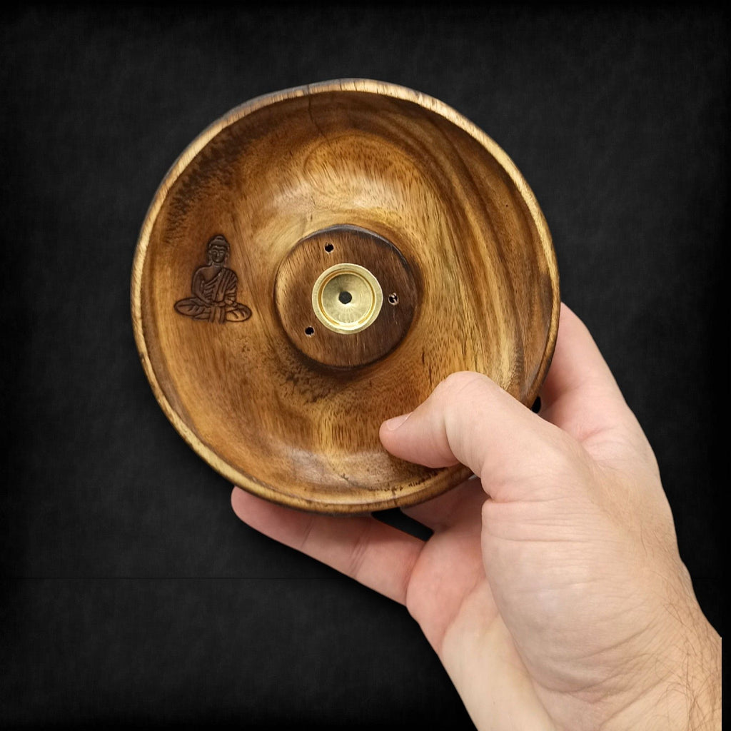 Disque porte-encens pour cônes et bâtonnets - Bouddha