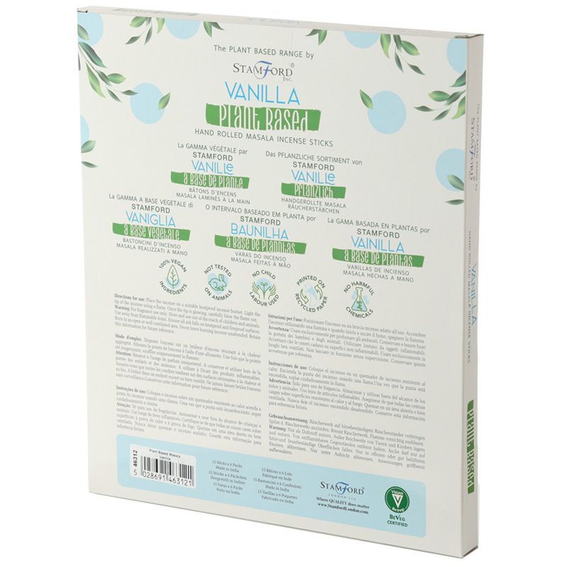 Boîtes d'encens Masala à base de plantes - Vanille