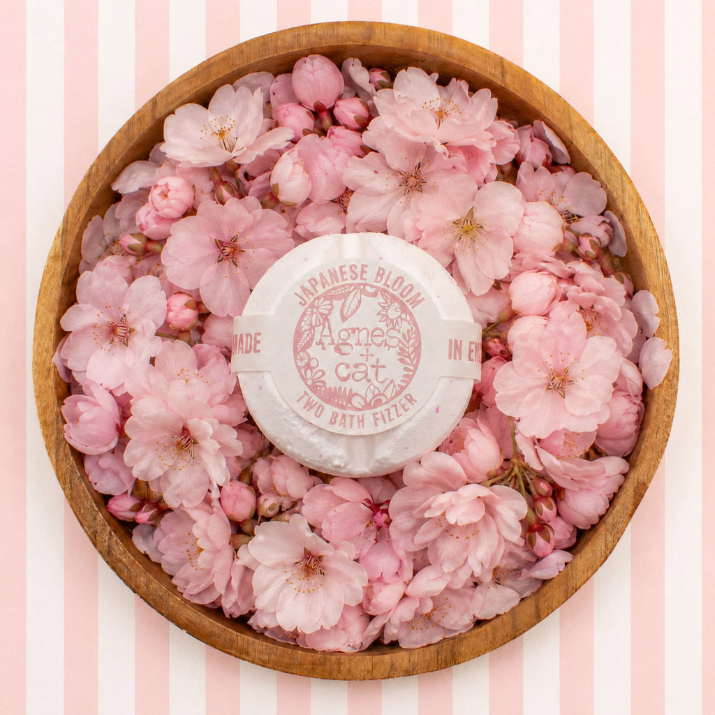 Coffret cadeau de galets de bain effervescents – Fleurs et agrumes – Agnes + Cat