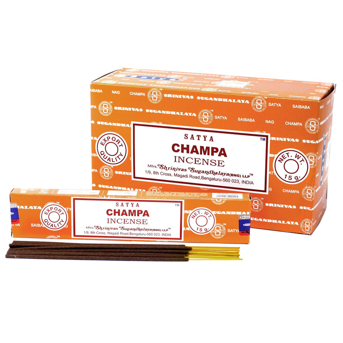 Bâtonnets d'encens Satya 15 g - Champa