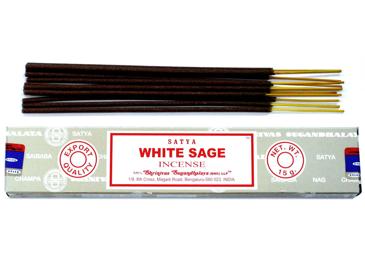 Bâtonnets d'encens Satya 15 g - Sauge blanche
