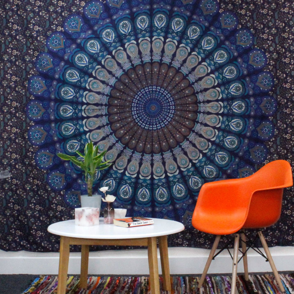 Couverture en coton simple + tapisserie - Hamsa