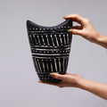Vase en forme de spirale - Chocolat