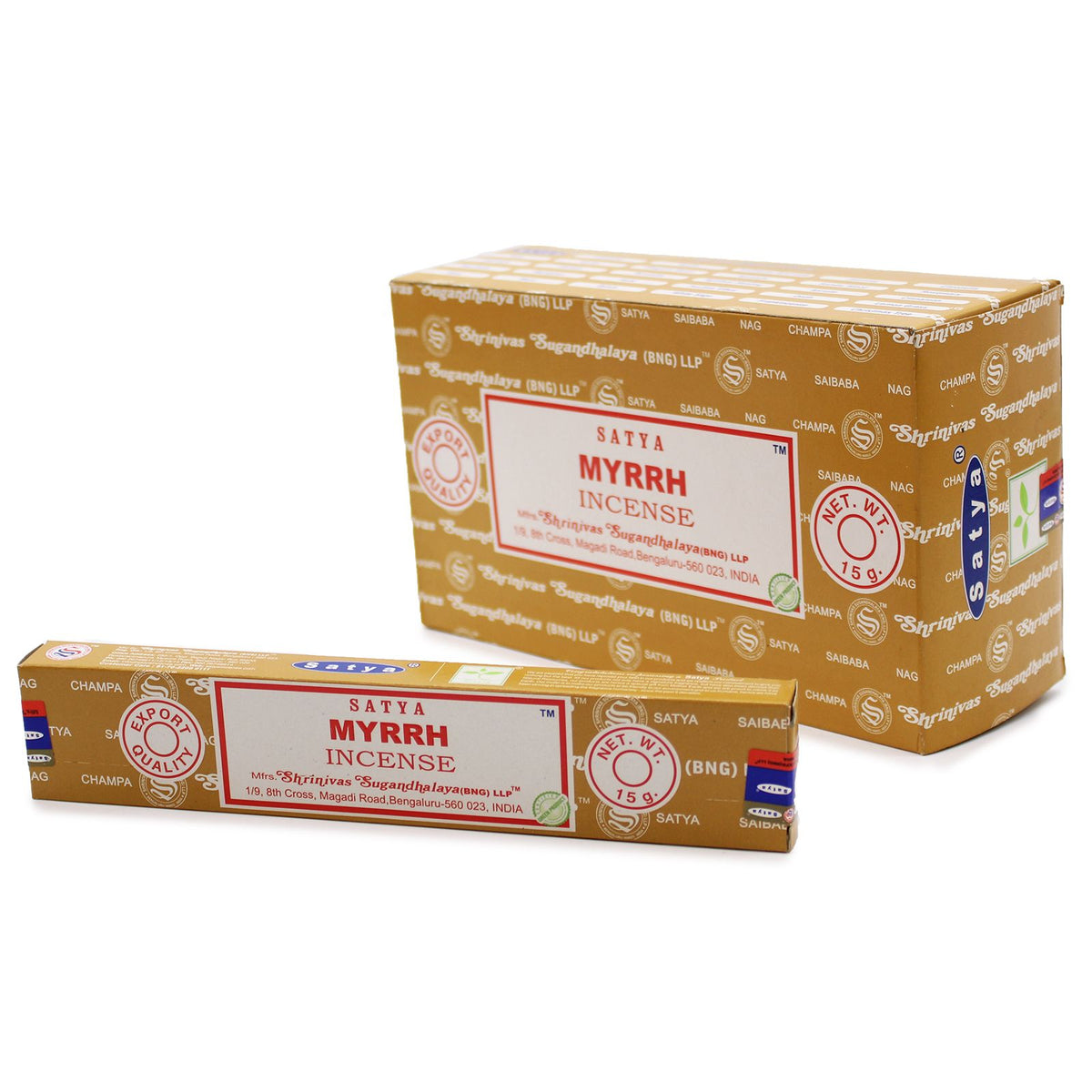 Bâtonnets Incienso Satya 15g - Mirra
