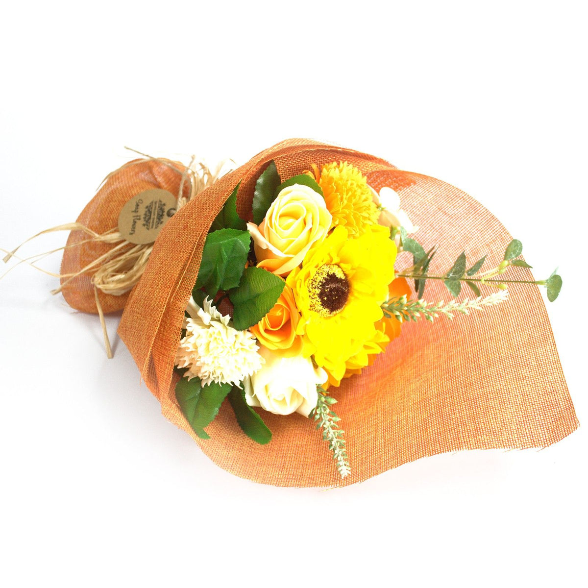 Bouquet de fleurs de savon - Orange