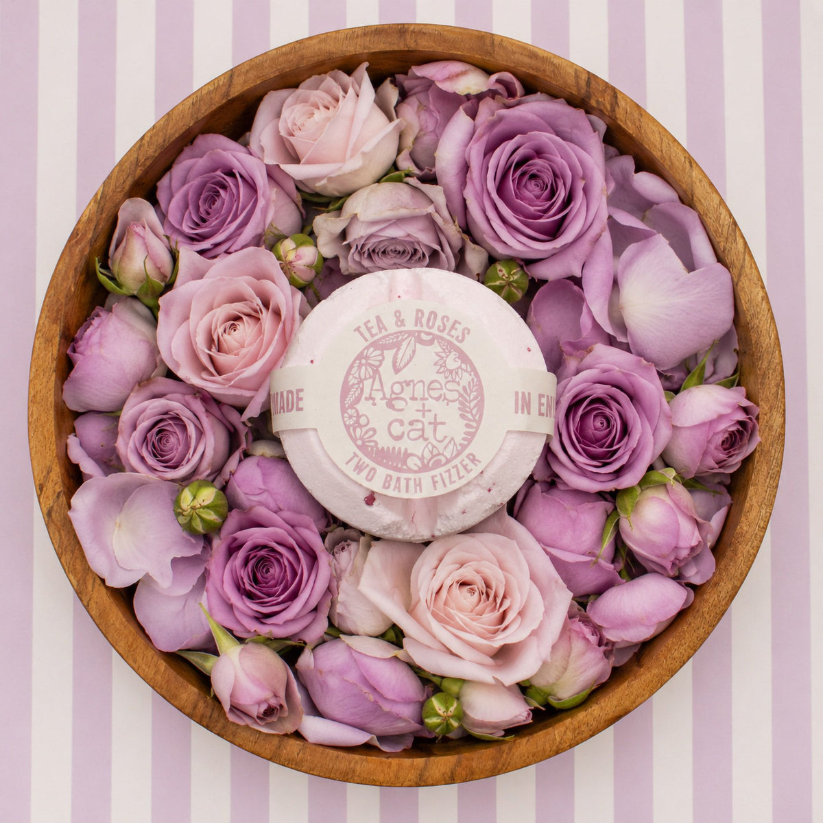 Coffret cadeau de galets de bain effervescents – Fleurs et agrumes – Agnes + Cat